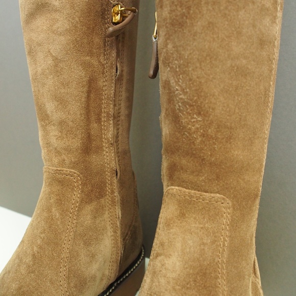 Tory Burch Suede Lug Sole Boots Size 9.5 - Picture 5 of 10